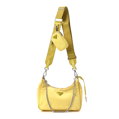 Prada Nylon Saffiano Re-Edition 2005 Shoulder Bag Ananas 1 of 10