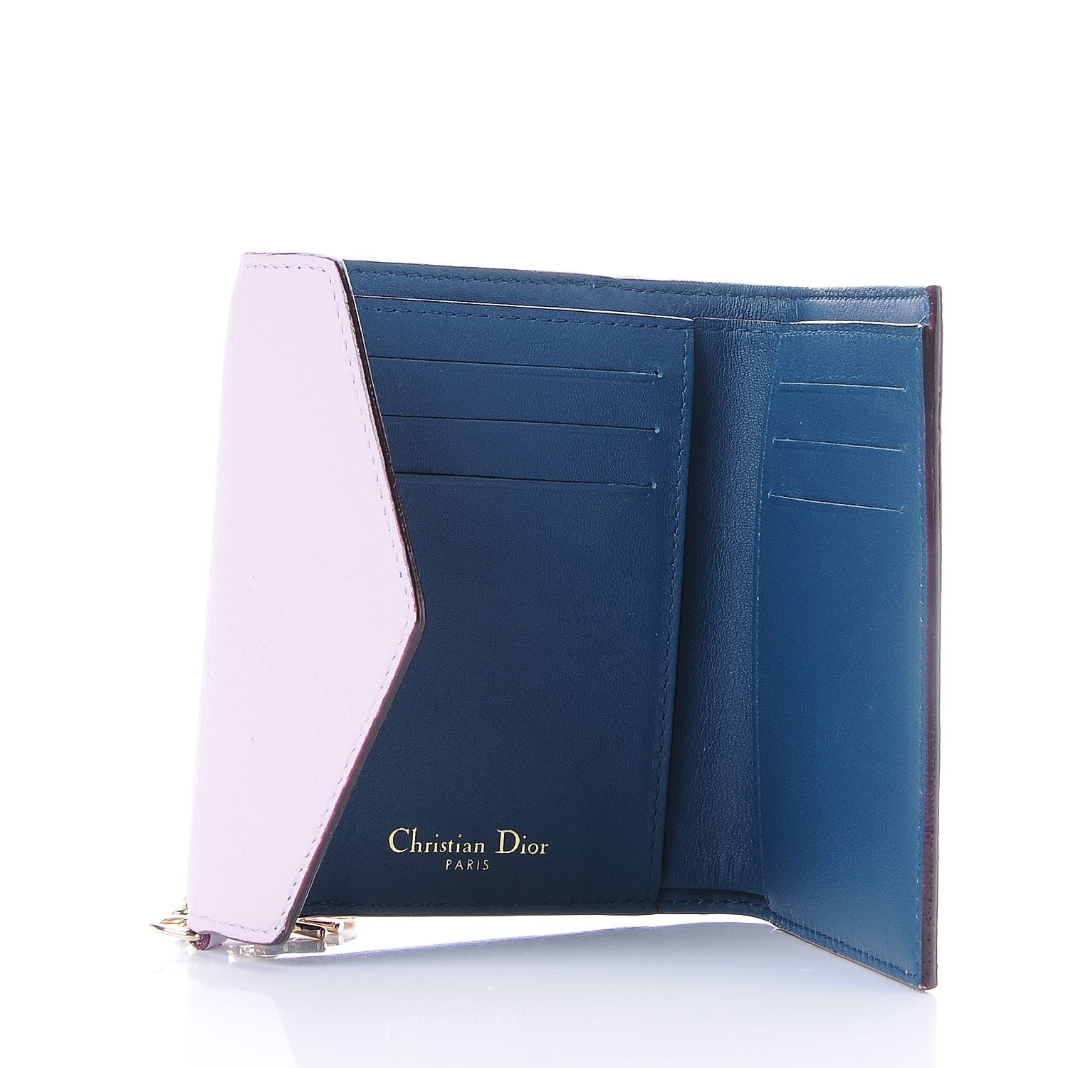 Christian Dior Bullcalf Diorissimo Medium Envelope Wallet Lilac 5 of 9