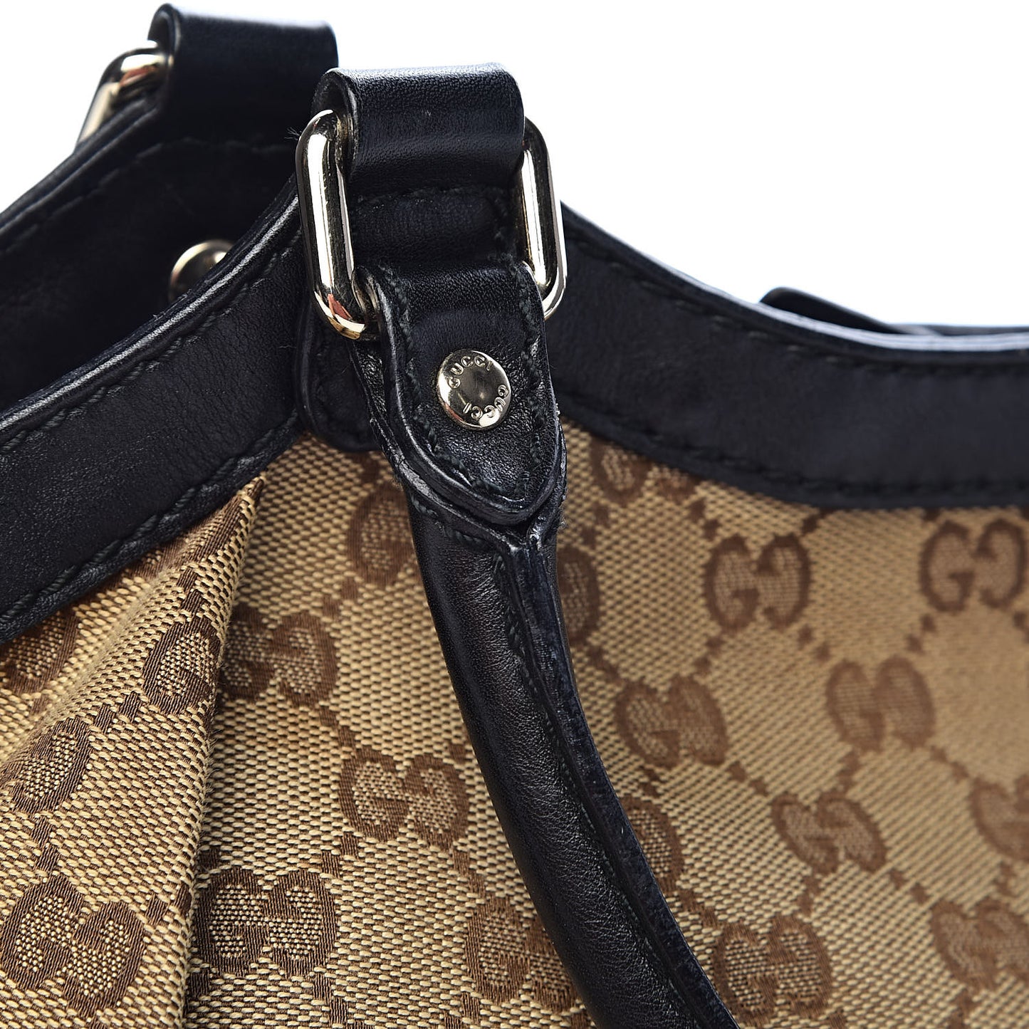 Monogram Medium Sukey Tote Beige Ebony Black