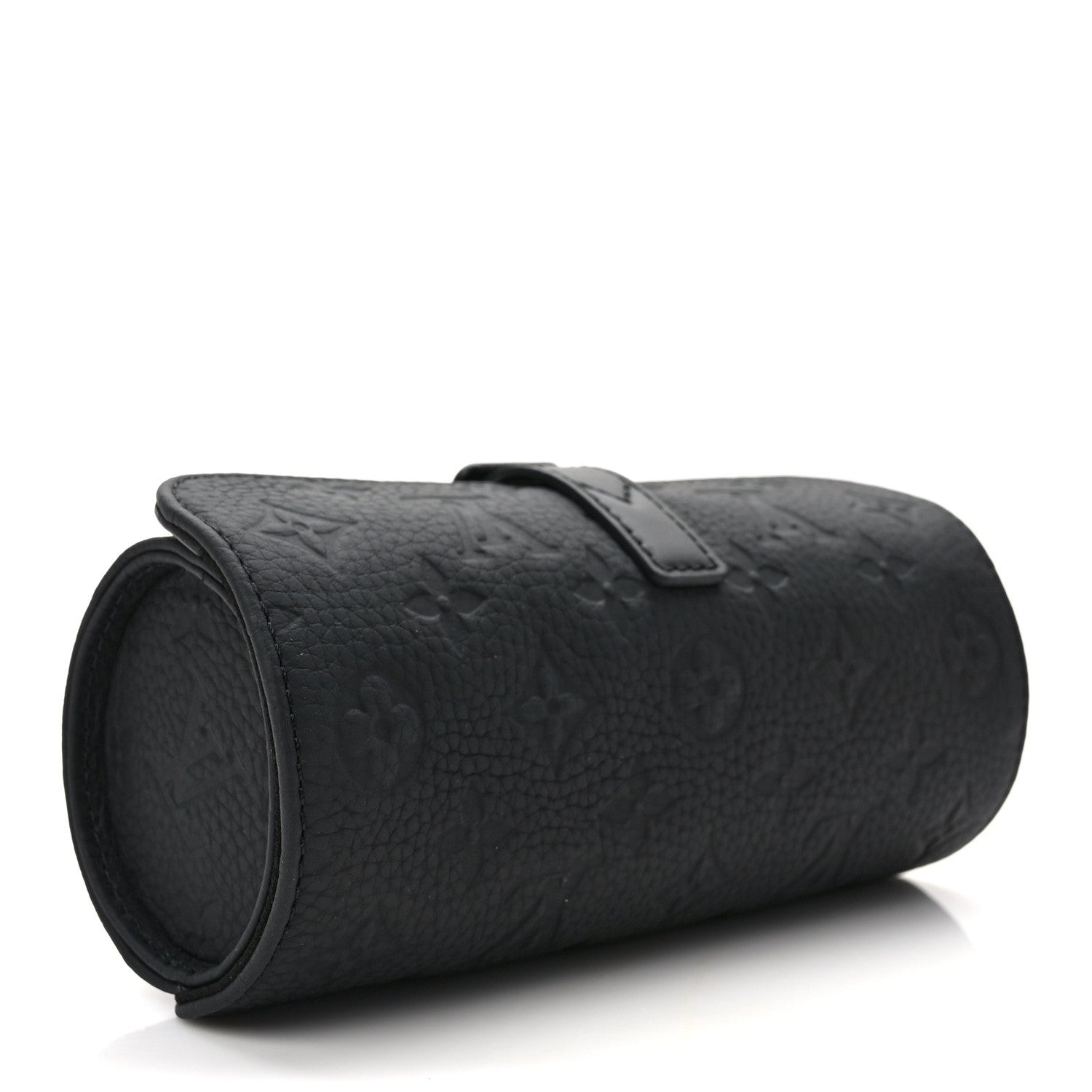 Louis Vuitton LOUIS VUITTON Monogram Taurillon Etui 3 Montres Watch Travel Case Black 3 of 8