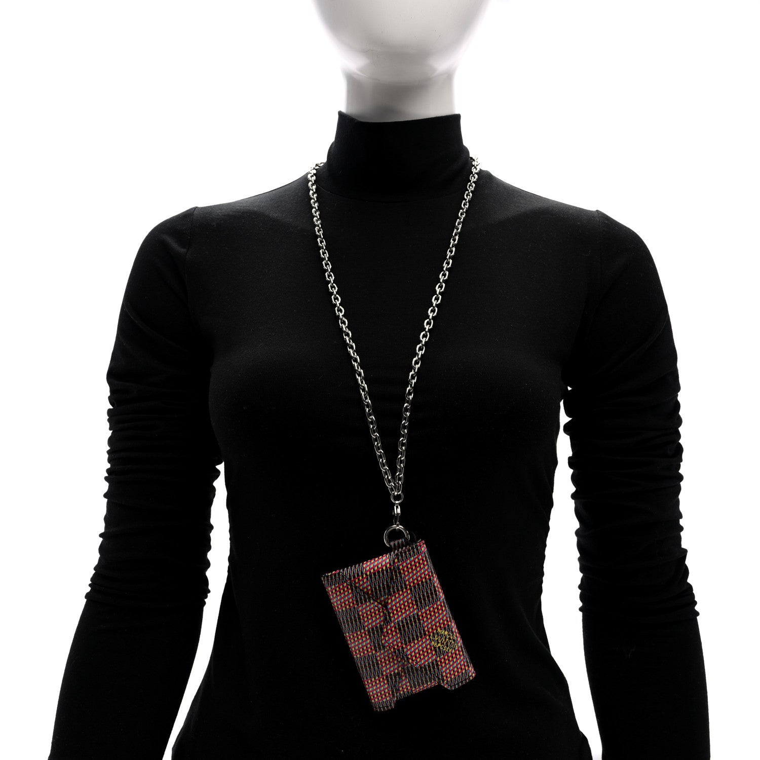 Louis Vuitton Damier LV Pop Kirigami Necklace Rose 2 of 5