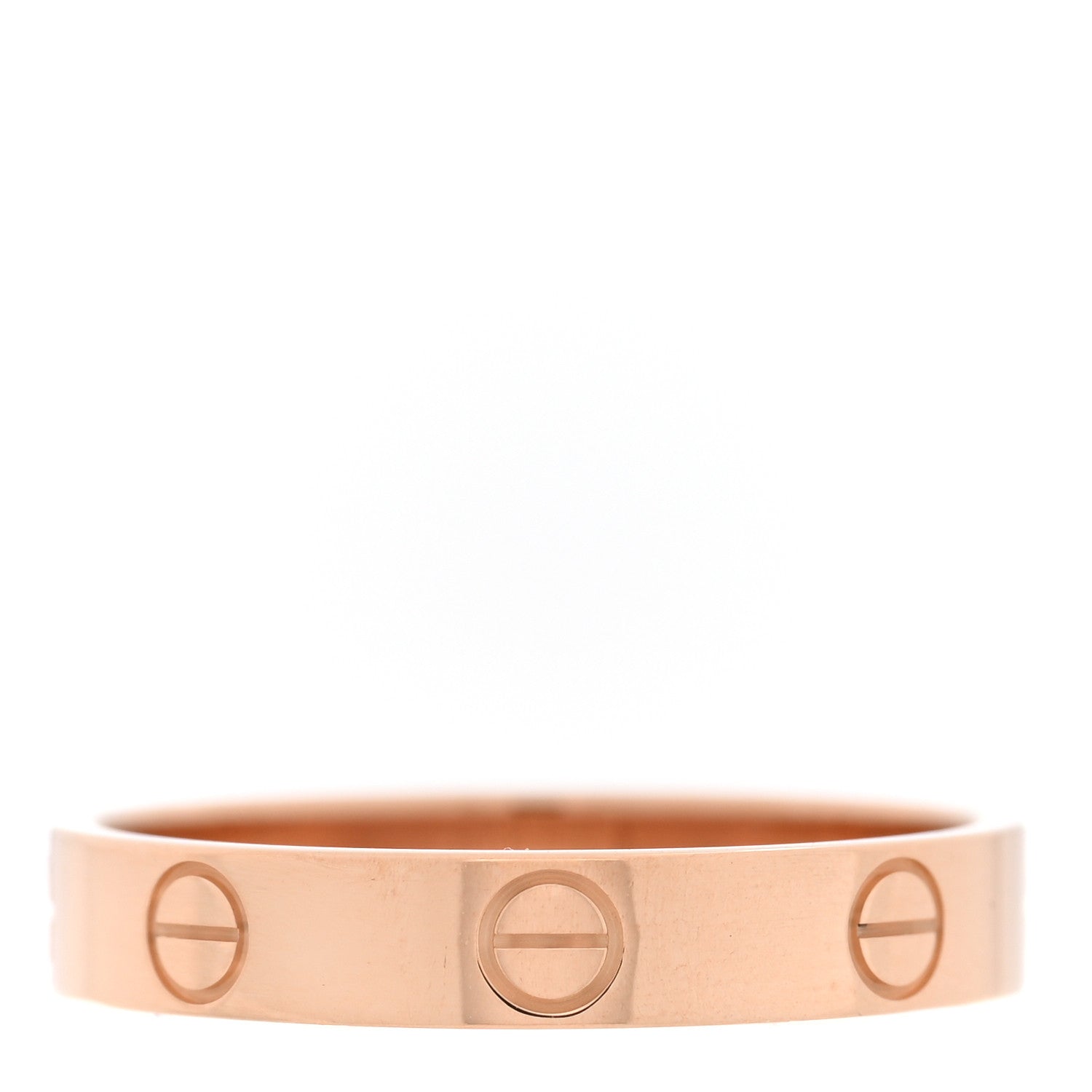 Cartier 18K Pink Gold 3.5mm LOVE Wedding Band Ring 56 7.75 3 of 5