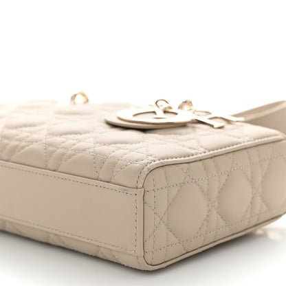 Christian Dior Lambskin Cannage Medium Lady D-Joy Sand 9 of 9