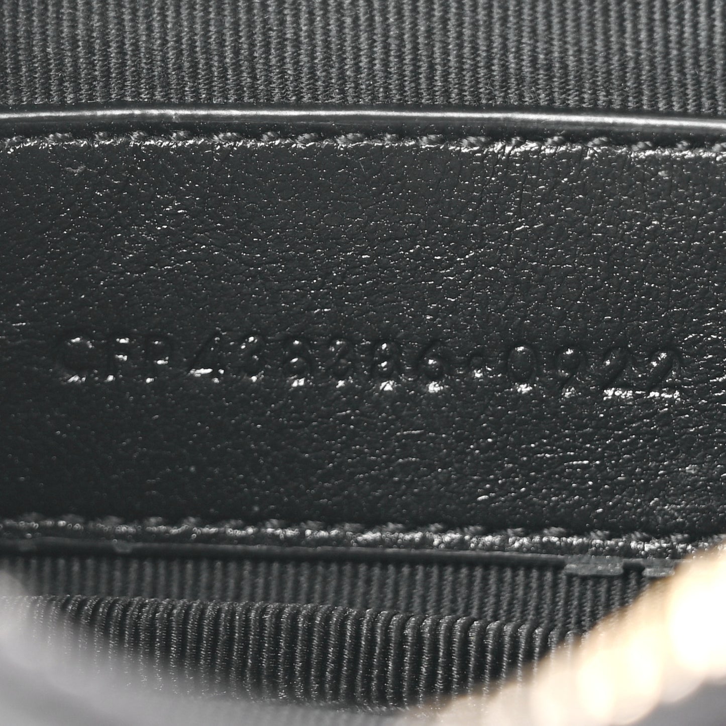 Calfskin Matelasse Monogram Key Pouch Black