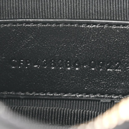 Saint Laurent Calfskin Matelasse Monogram Key Pouch Black 6 of 8