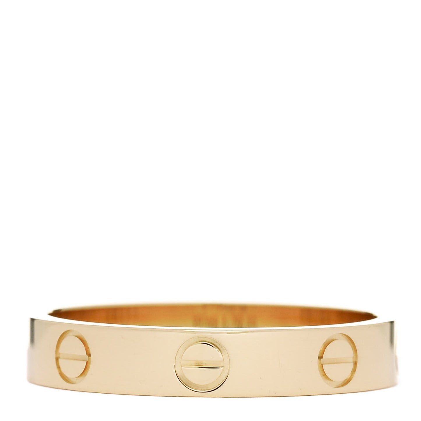 18K Yellow Gold 3.5mm LOVE Wedding Band Ring 56 7.75