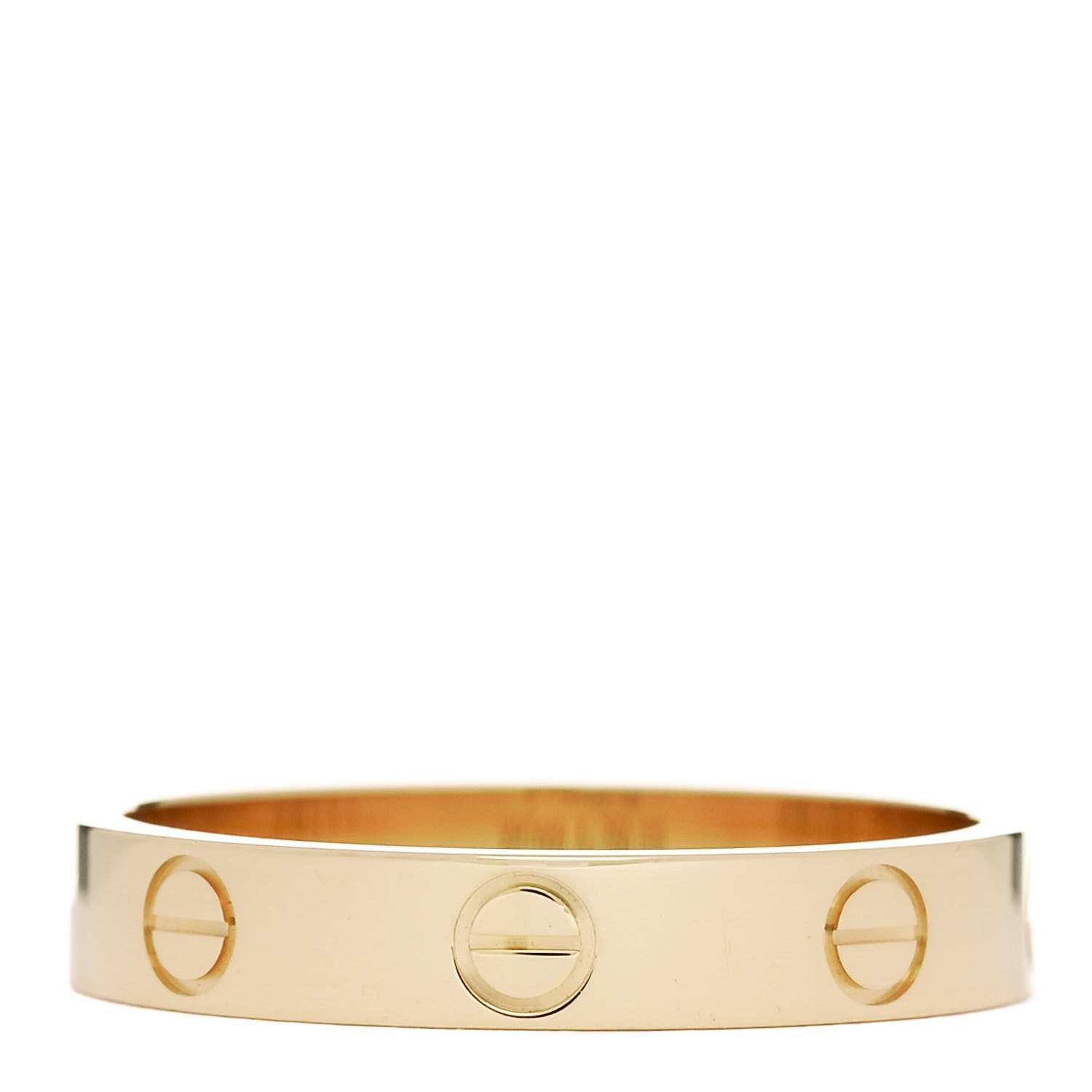Cartier 18K Yellow Gold 3.5mm LOVE Wedding Band Ring 56 7.75 3 of 5