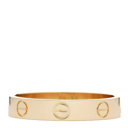 Cartier 18K Yellow Gold 3.5mm LOVE Wedding Band Ring 56 7.75 3 of 5