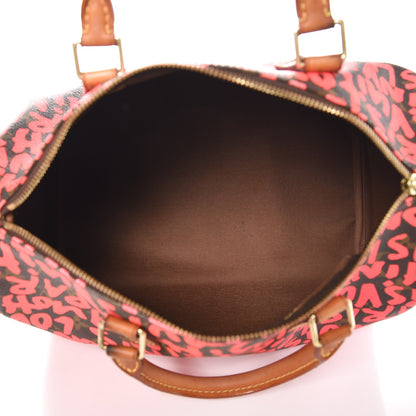 Louis Vuitton Monogram Graffiti Speedy 30 Fuchsia 5 of 12