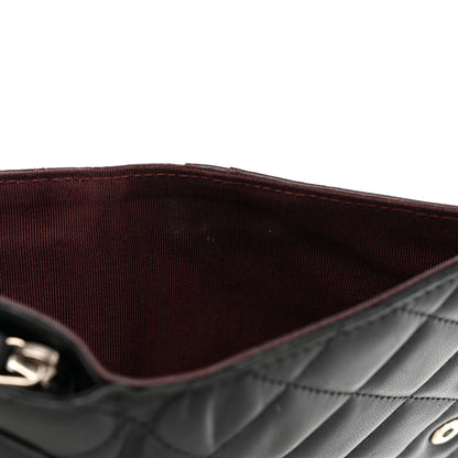 Chanel Lambskin Quilted Zipped Pocket Wallet Black 11 of 14