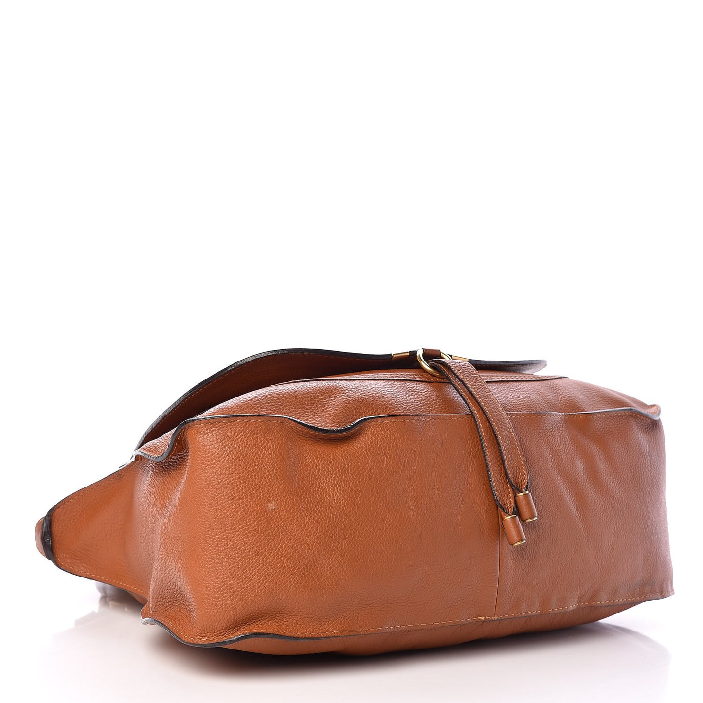 Calfskin Large Marcie Satchel Tan