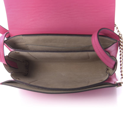 Chloe Suede Calfskin Small Faye Shoulder Bag Fuchsia Rose 4 of 9