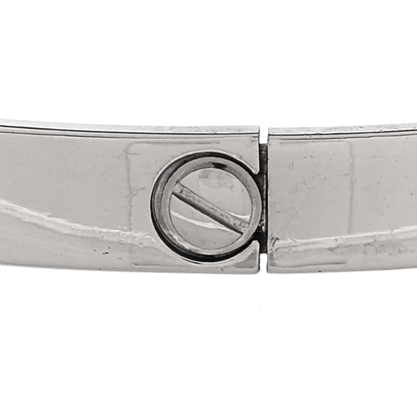18K White Gold LOVE Bracelet 20