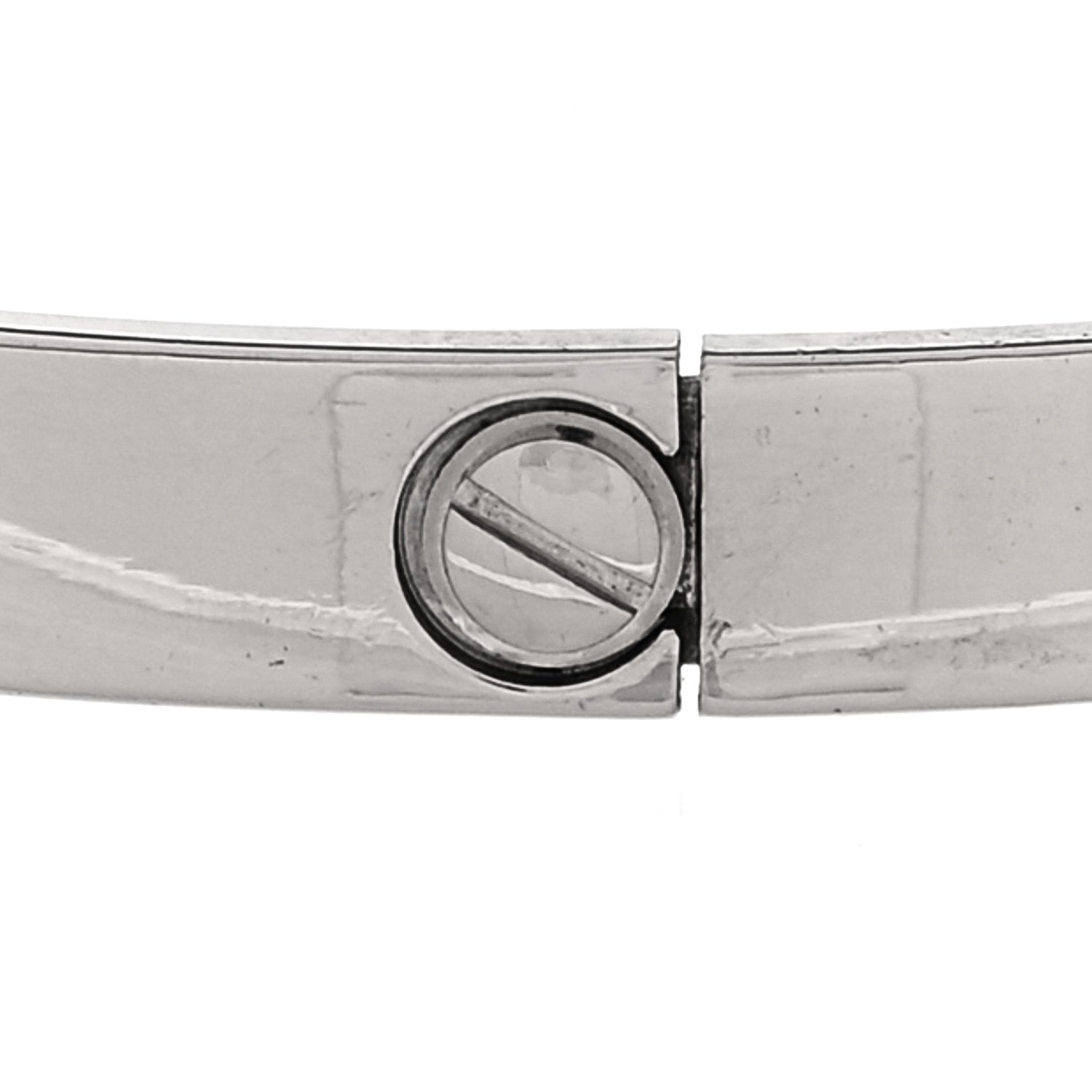 Cartier 18K White Gold LOVE Bracelet 20 4 of 8