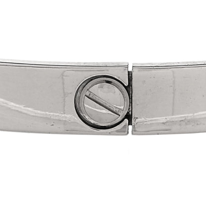 Cartier 18K White Gold LOVE Bracelet 20 4 of 8