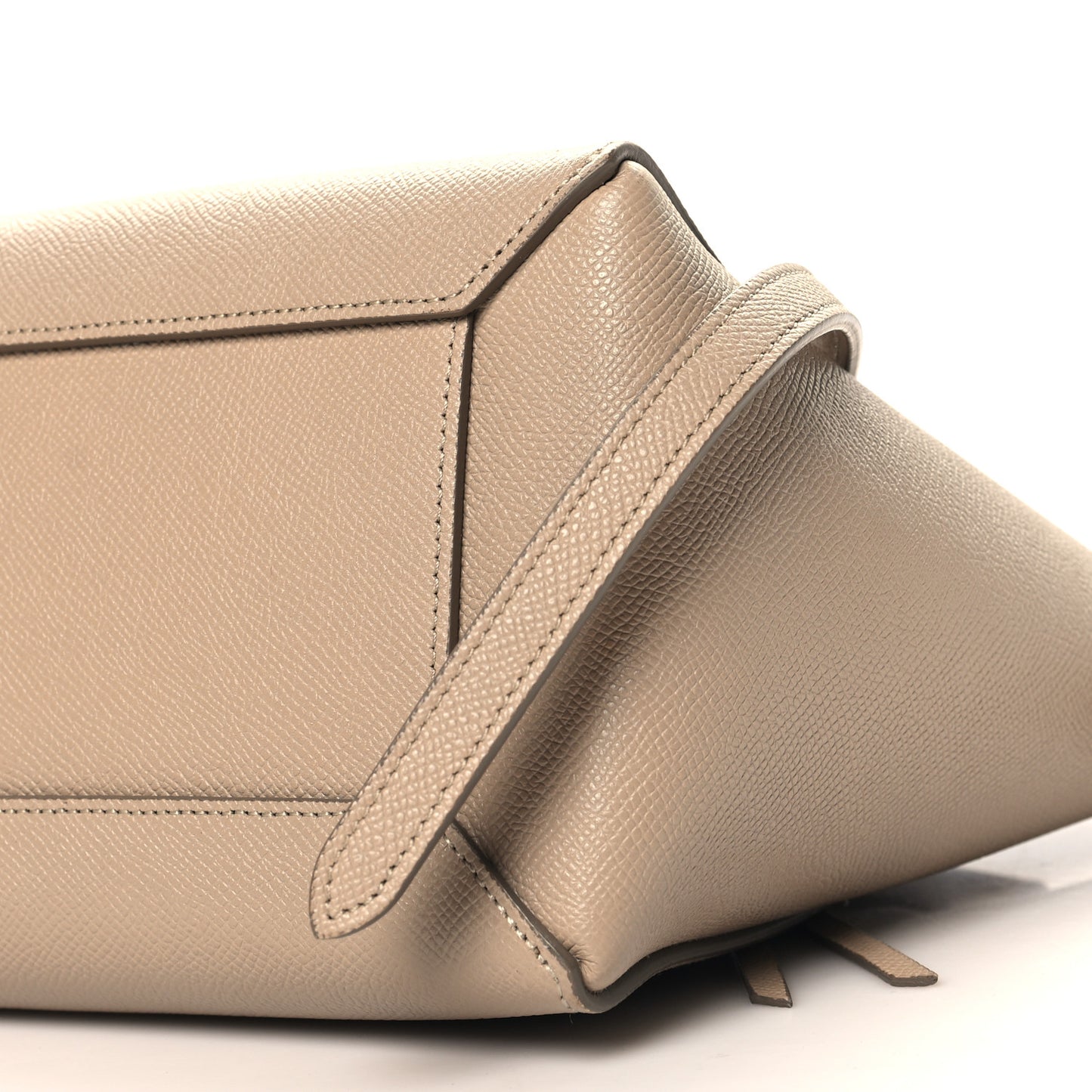 Grained Calfskin Micro Belt Bag Light Taupe