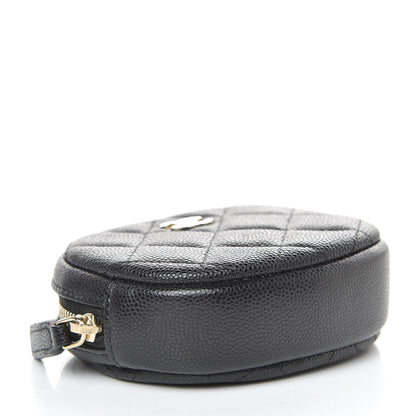 Chanel Caviar Quilted Zip Around Classic Coin Purse Black 4 of 8