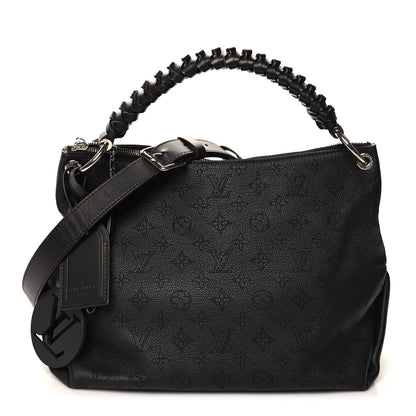 Louis Vuitton Mahina Beaubourg Hobo MM Black 1 of 10