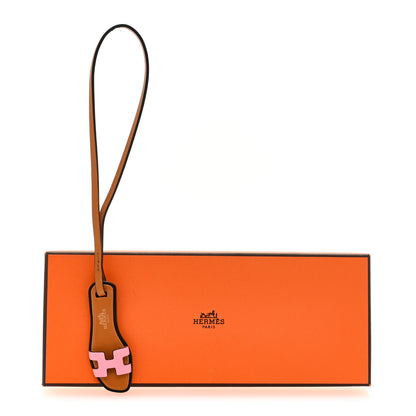 Hermes Epsom Butler Calfskin Hunter Oran Nano Bag Charm Rose Confetti Sable 4 of 4