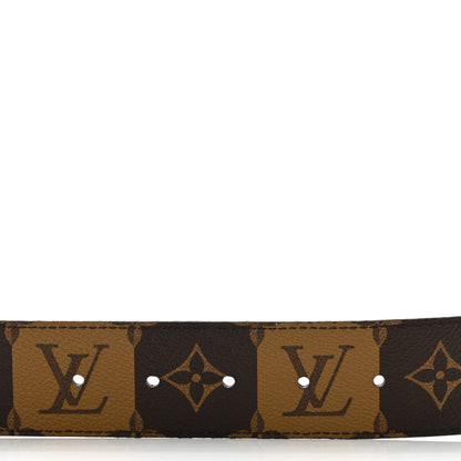 Louis Vuitton Calfskin Monogram 40mm LV Pyramide Stripes Reversible Belt 95 38 4 of 8