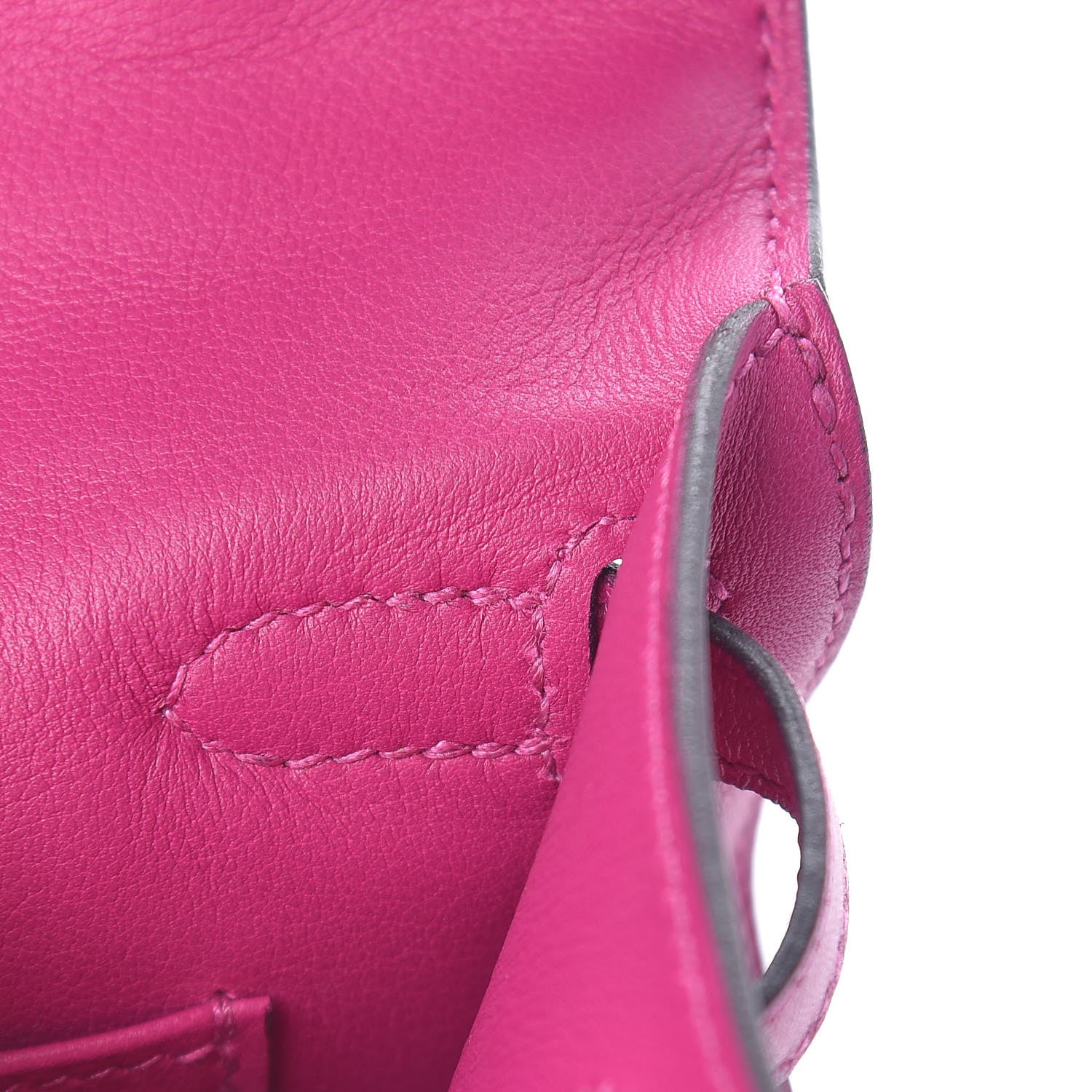 Hermes Swift Kelly Pochette Clutch Rose Pourpre 10 of 27