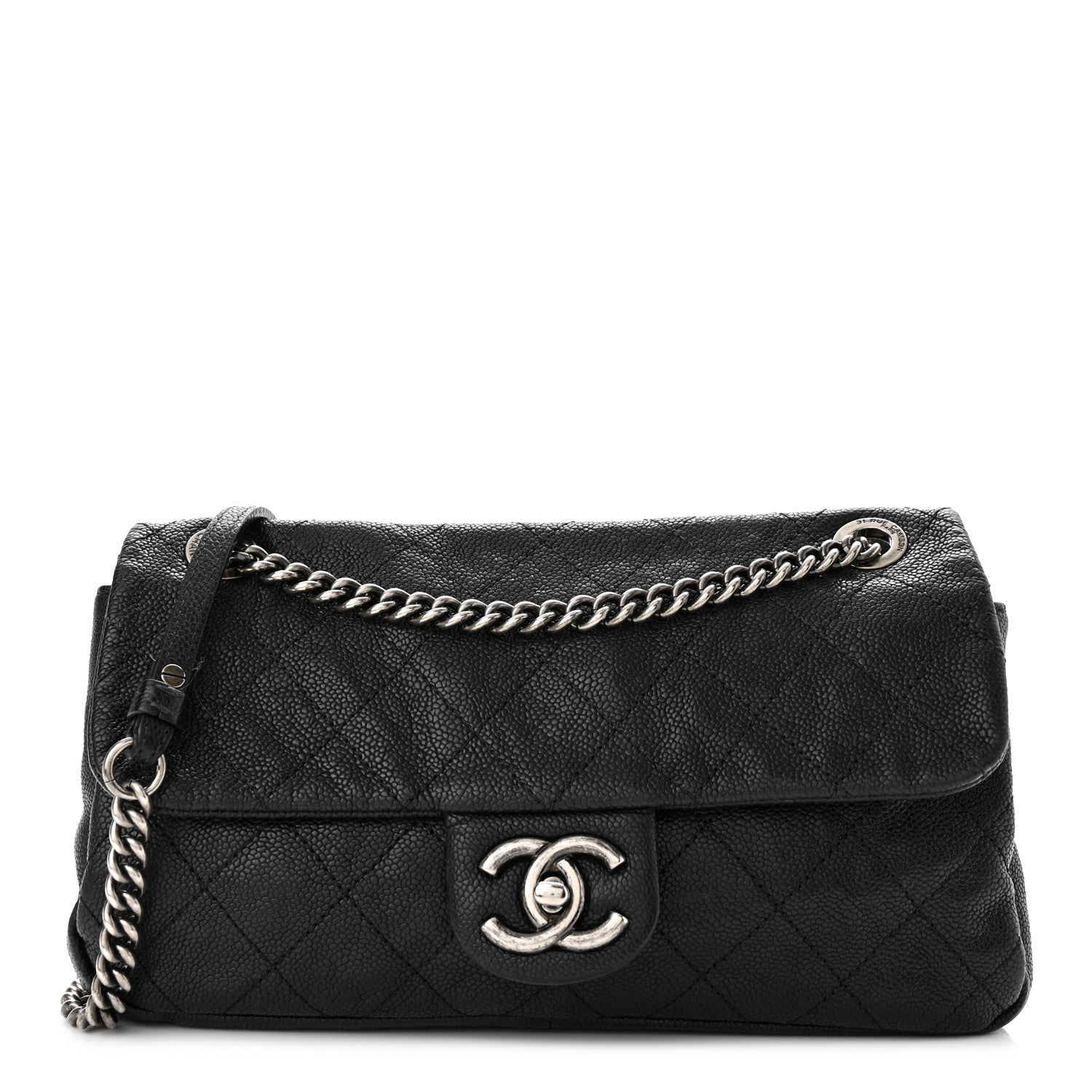 Chanel Caviar Quilted Medium Simply CC Flap Black 1 of 10