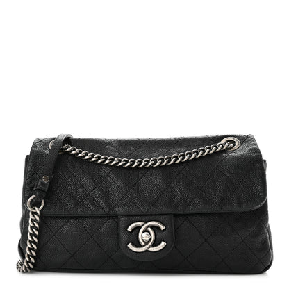 Chanel Caviar Quilted Medium Simply CC Flap Black 1 of 10