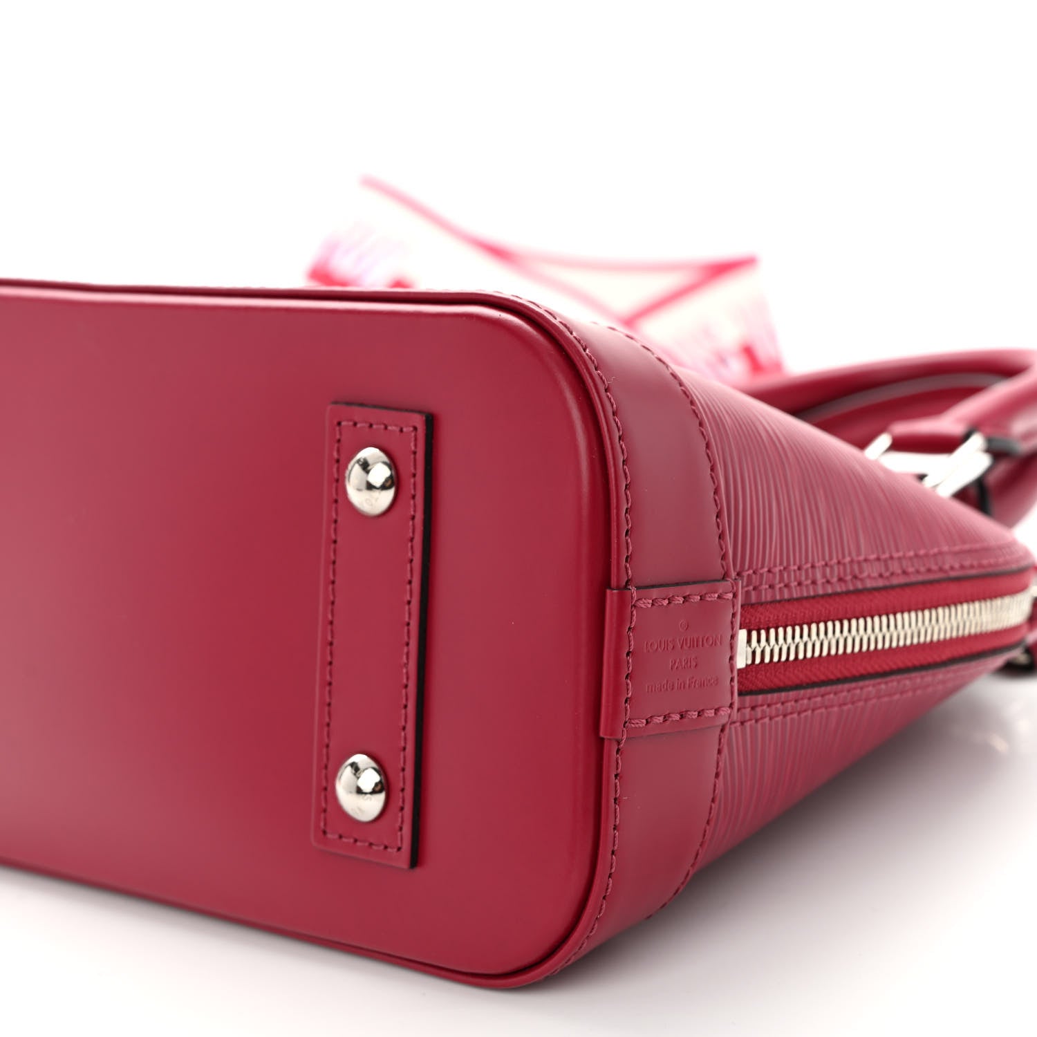 Louis Vuitton Epi Jacquard Alma BB Raspberry 9 of 9