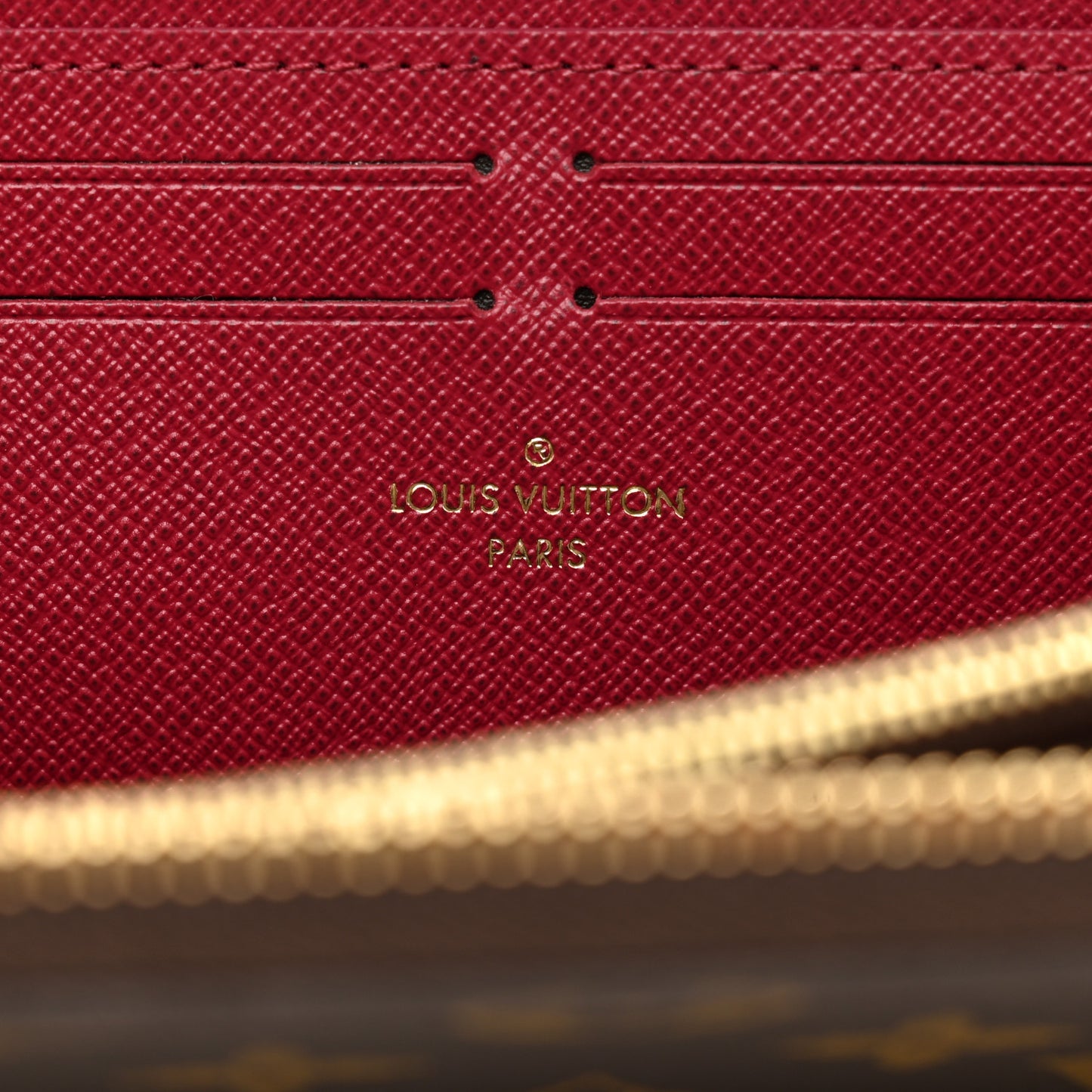 Monogram Clemence Wallet Fuchsia