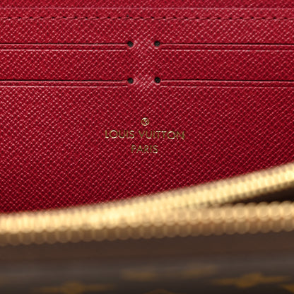 Louis Vuitton Monogram Clemence Wallet Fuchsia 6 of 7