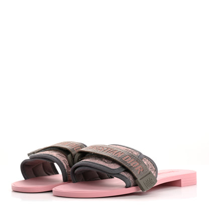 Christian Dior Nylon Dio(r)evolution Slide Sandals 36 Chateau Pink 4 of 11