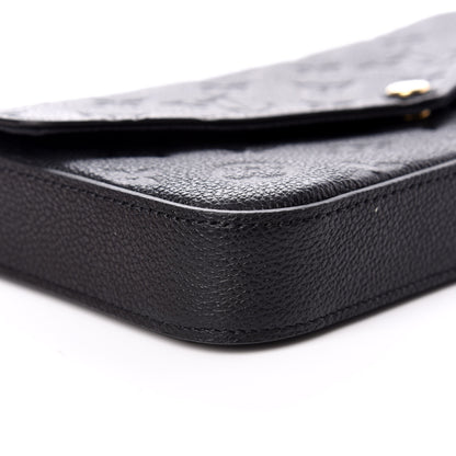 Louis Vuitton Empreinte Pochette Felicie Chain Wallet Black 6 of 8