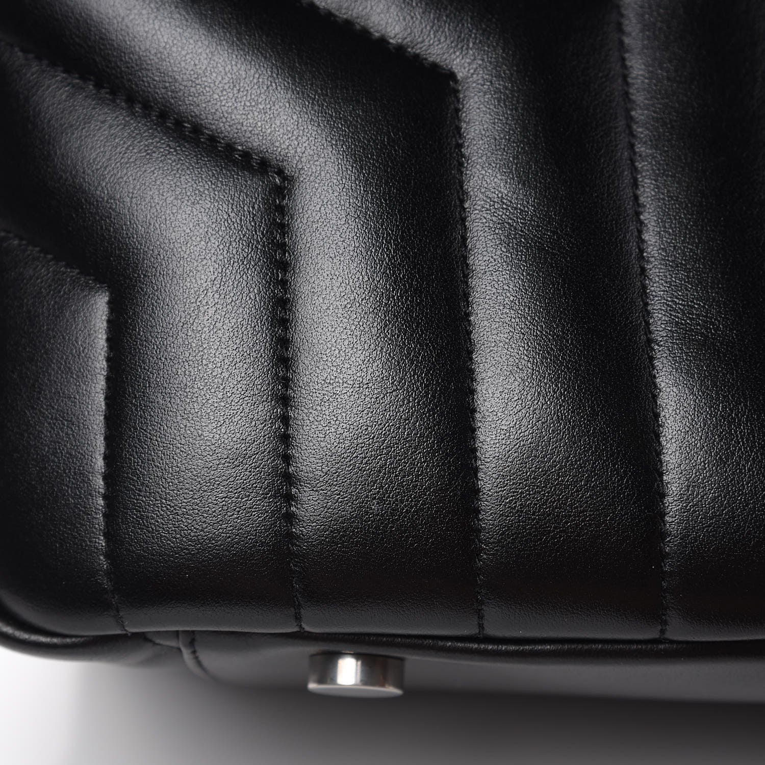 Saint Laurent Calfskin Y Quilted Monogram Medium Loulou Bowling Bag Black 9 of 11