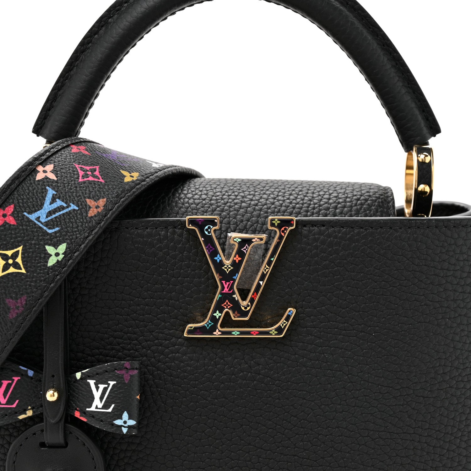 Louis Vuitton LV X TM Taurillon BB Capucines Black 8 of 10