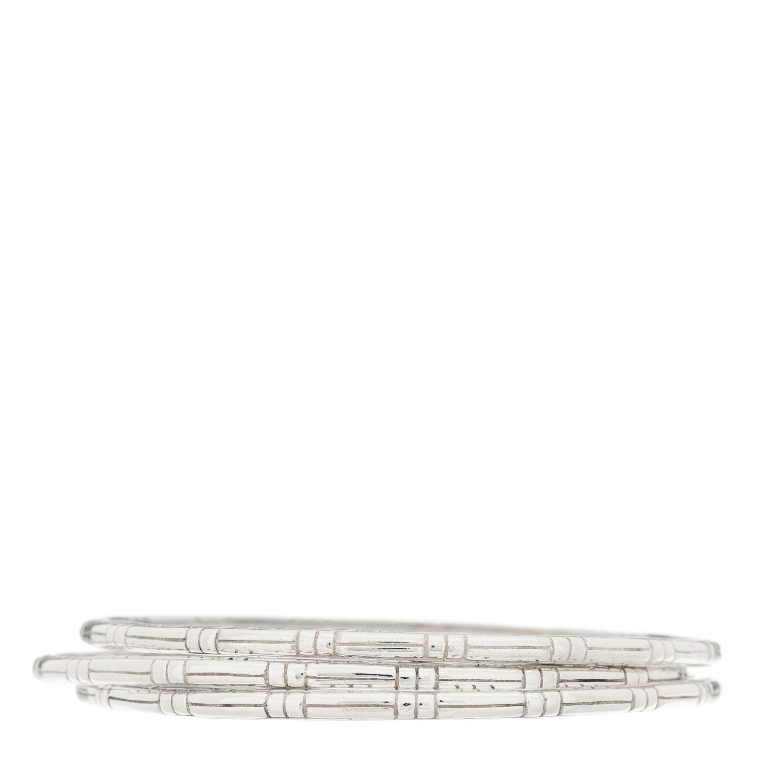 John Hardy Sterling Silver Kali Slim Bangle Bracelet Set of 3 1 of 3