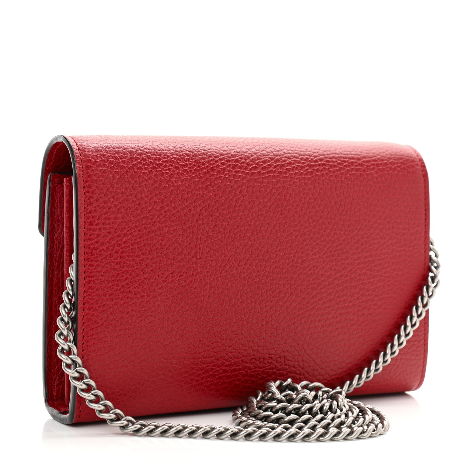 Gucci Calfskin Mini Dionysus Chain Wallet Hibiscus Red 3 of 10