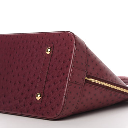 Louis Vuitton Ostrich Alma GM Prune 7 of 9