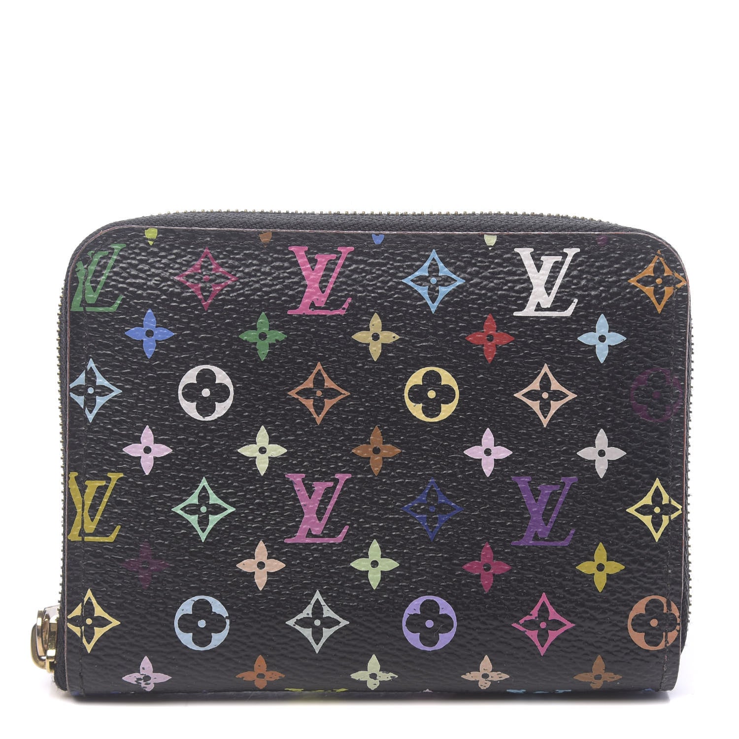 Louis Vuitton Monogram Multicolor Zippy Coin Purse Black Grenade 1 of 6