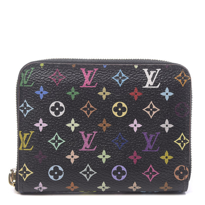Louis Vuitton Monogram Multicolor Zippy Coin Purse Black Grenade 1 of 6