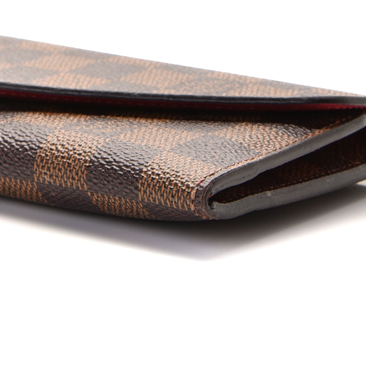 Damier Ebene Josephine Wallet Red