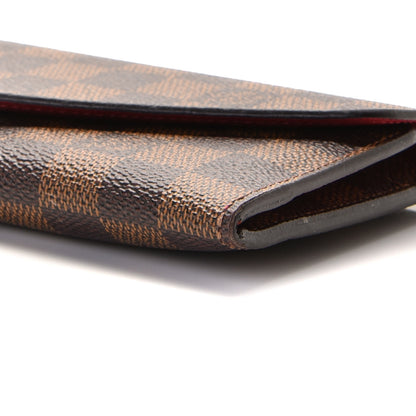 Louis Vuitton Damier Ebene Josephine Wallet Red 6 of 9