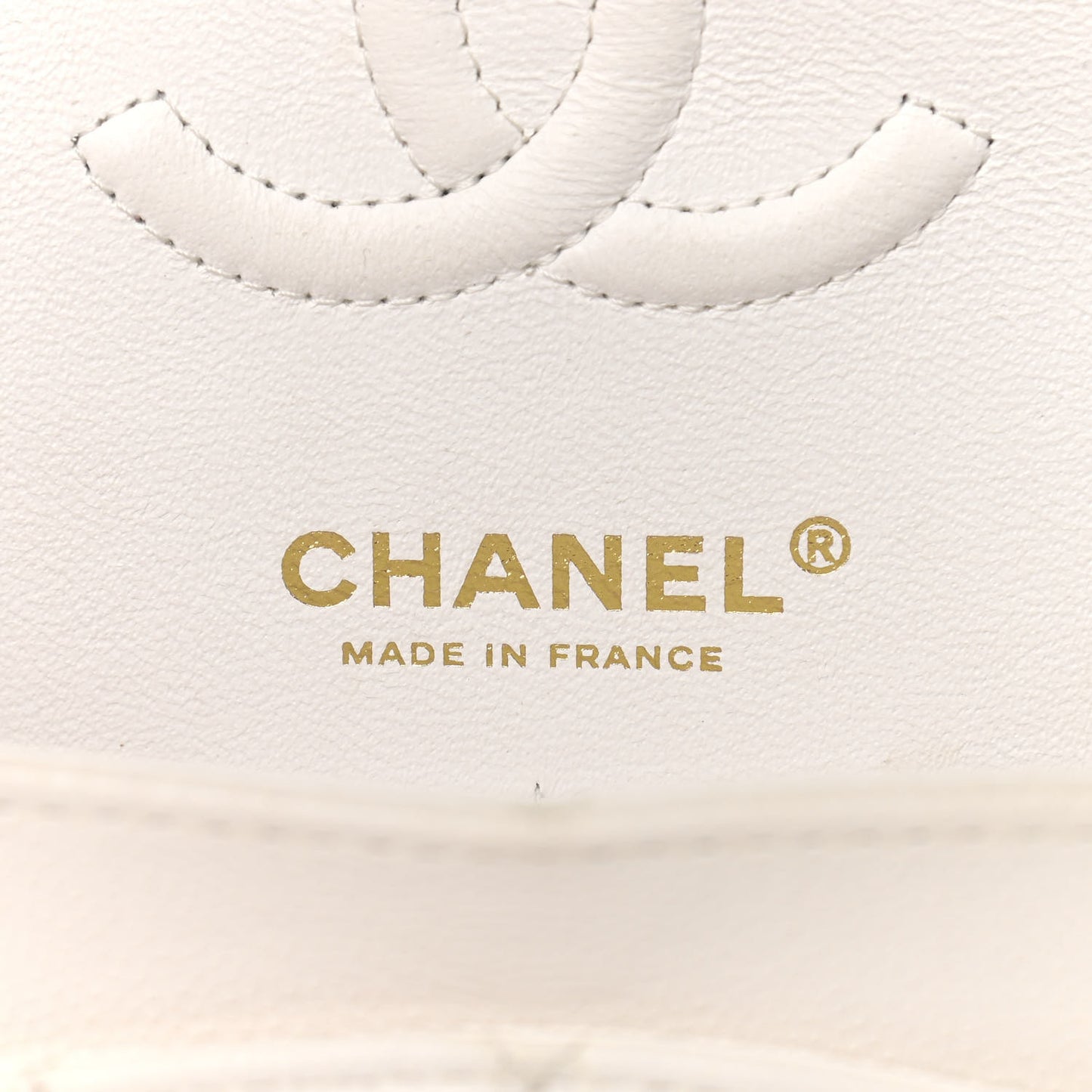 Caviar Quilted Small Double Flap White