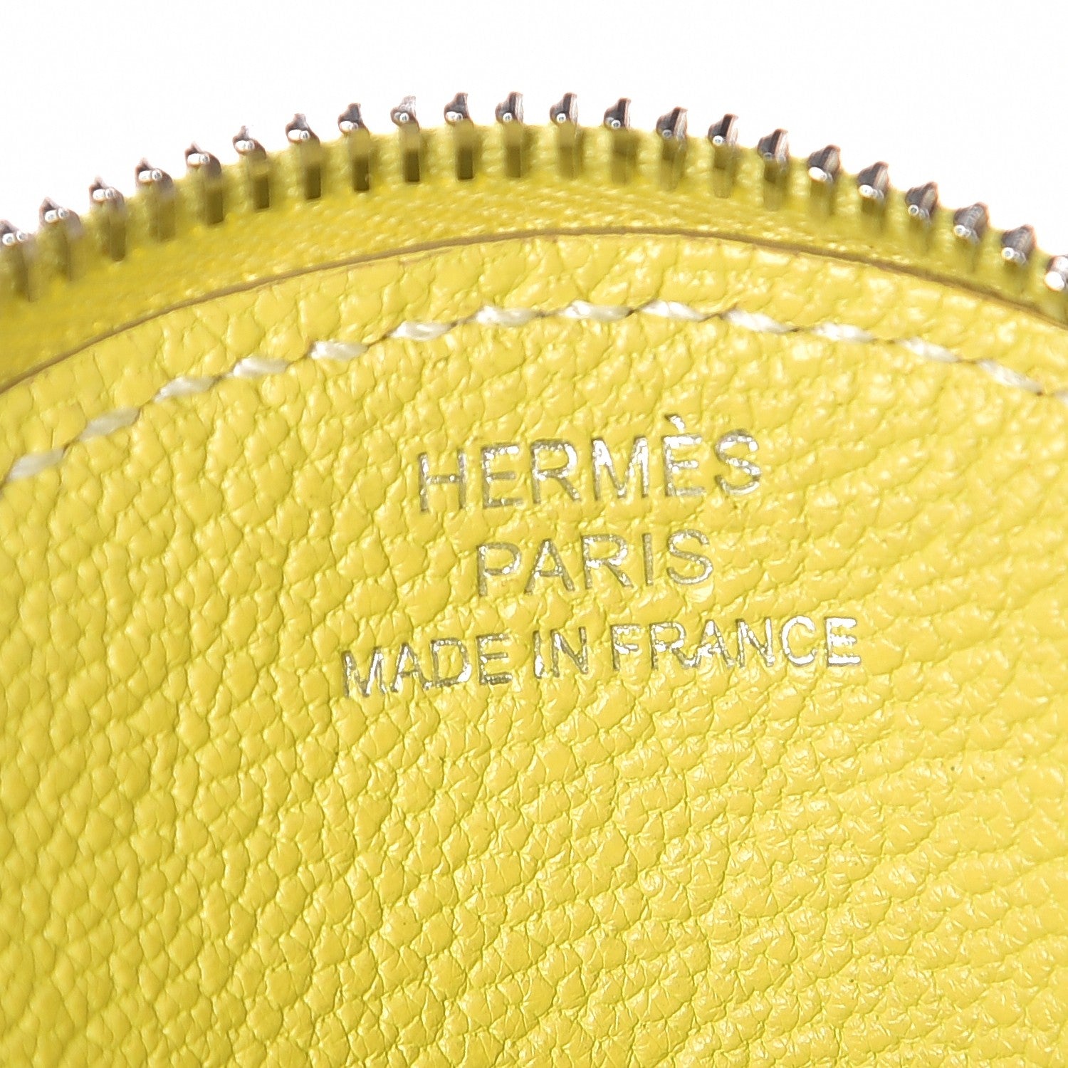 Hermes Chevre Mysore Tutti Frutti Citron Coin Purse Charm Lime 7 of 9
