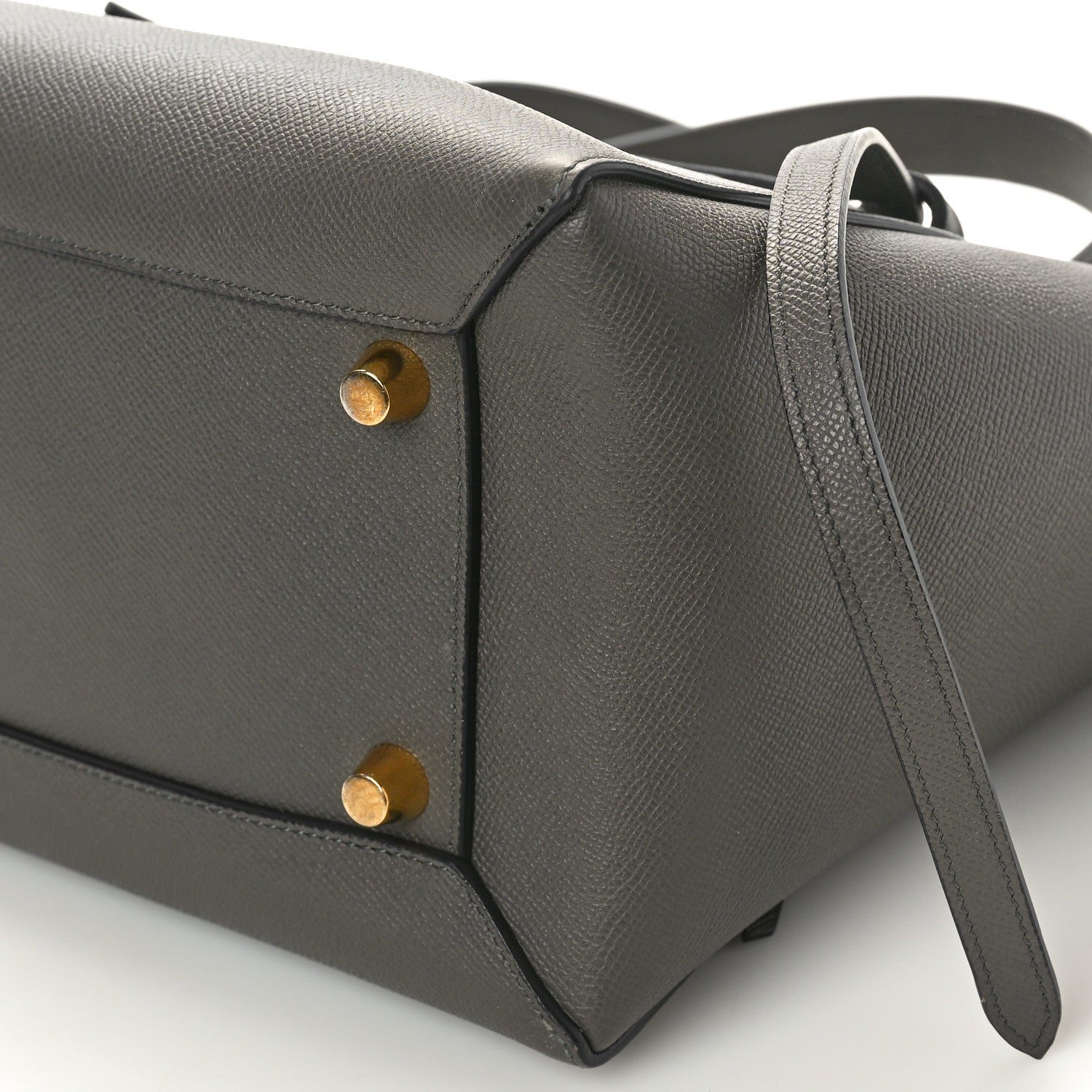 Celine Grained Calfskin Mini Belt Bag Grey 8 of 8
