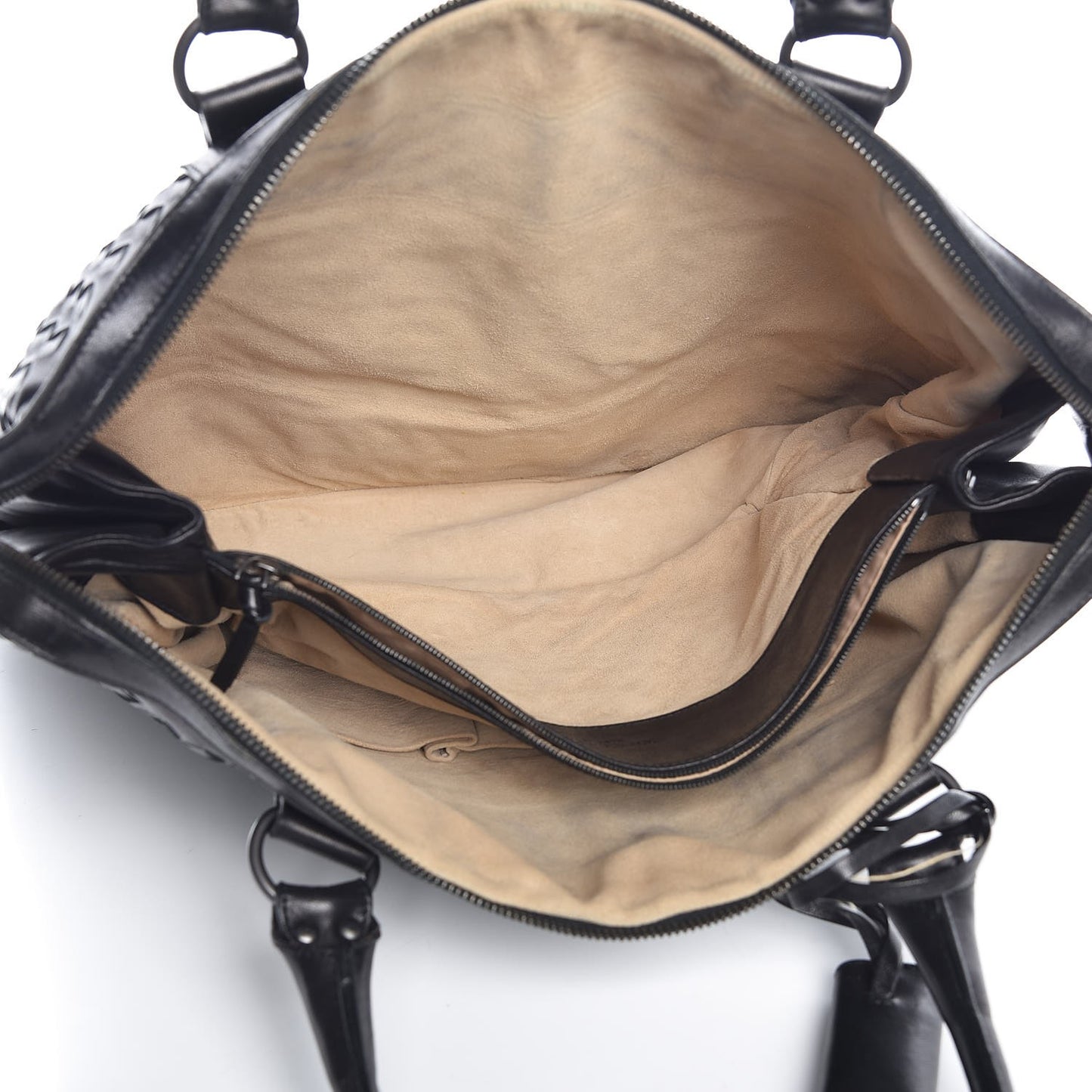 Nappa Intrecciato Briefcase Black