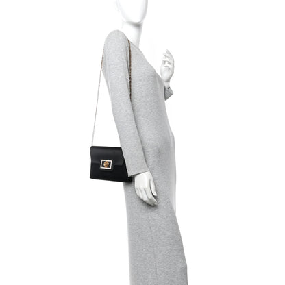 Versace Satin Crystal La Medusa Pouch On Chain Black 2 of 9
