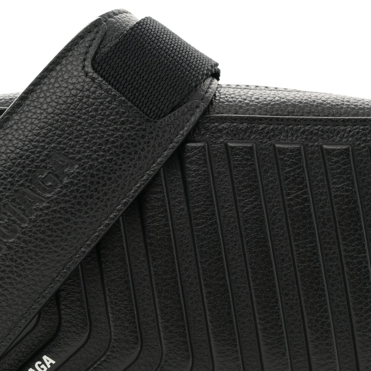 Balenciaga Grained Calfskin Embossed Car Camera Bag Black 8 of 10