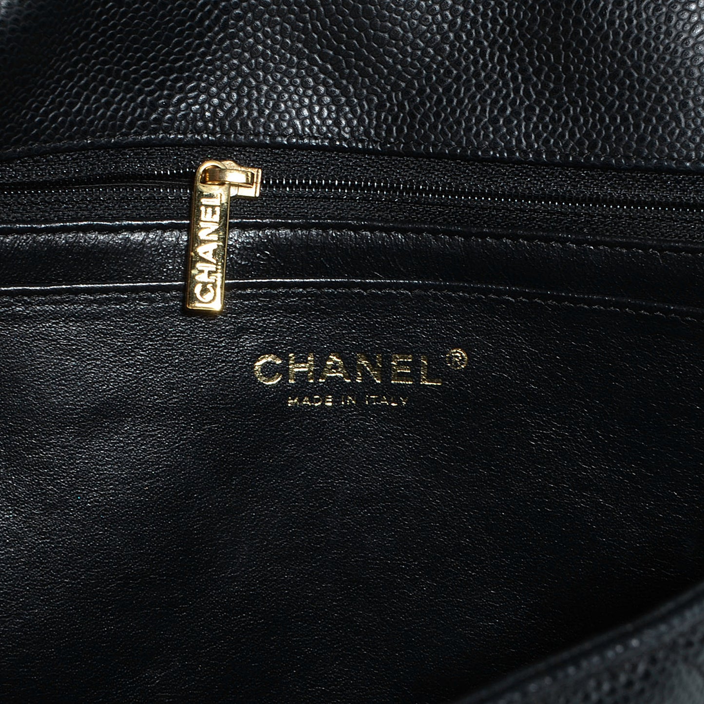 Caviar Jumbo Single Flap Black