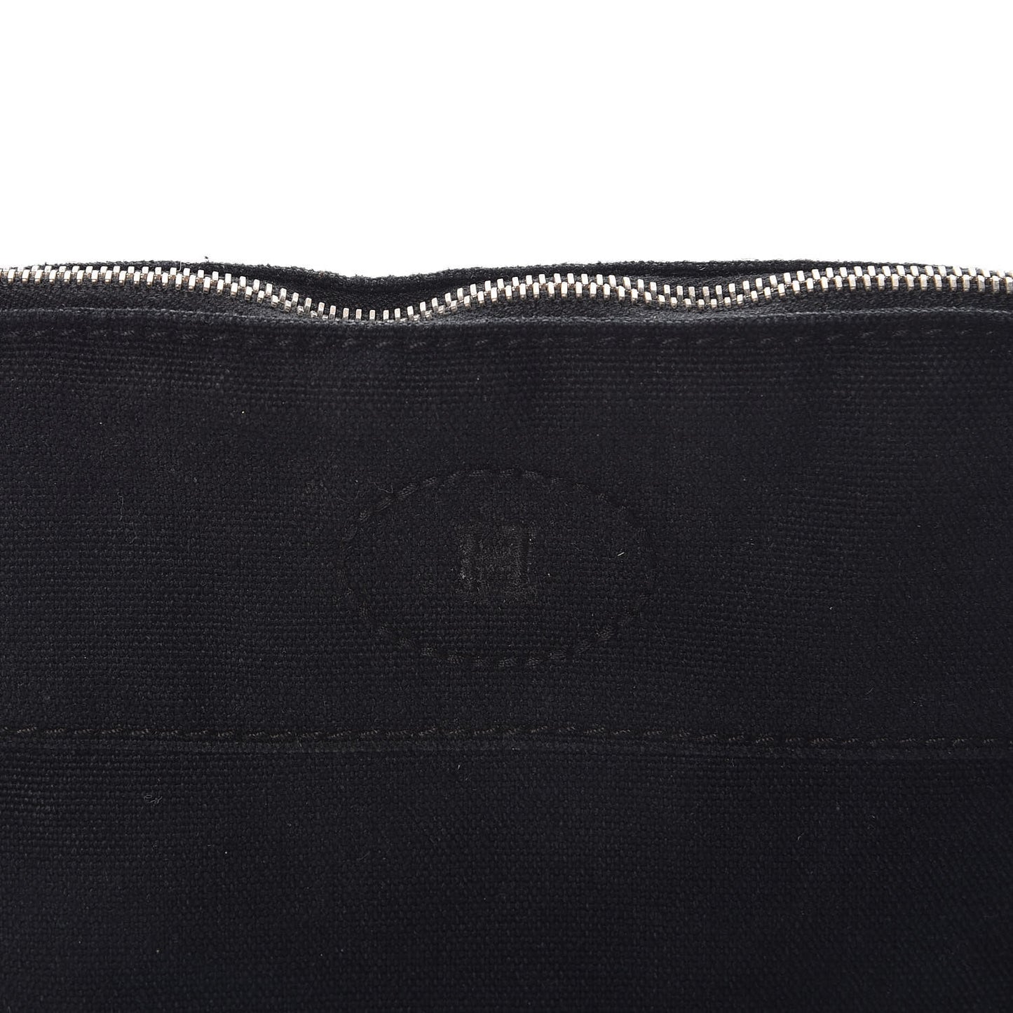 Cotton Canvas Mini Bolide Travel Cosmetic Pouch Black