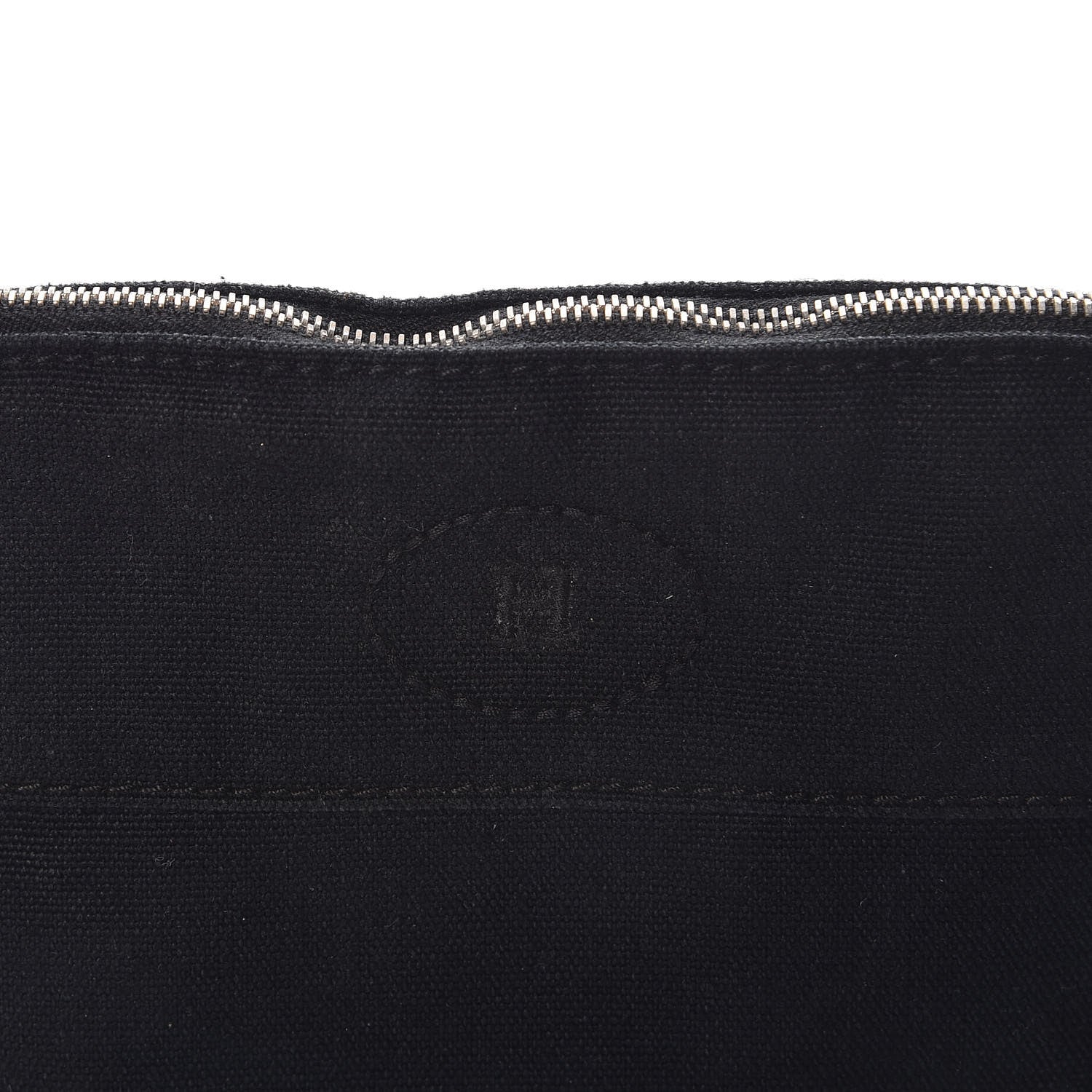 Hermes Cotton Canvas Mini Bolide Travel Cosmetic Pouch Black 8 of 11